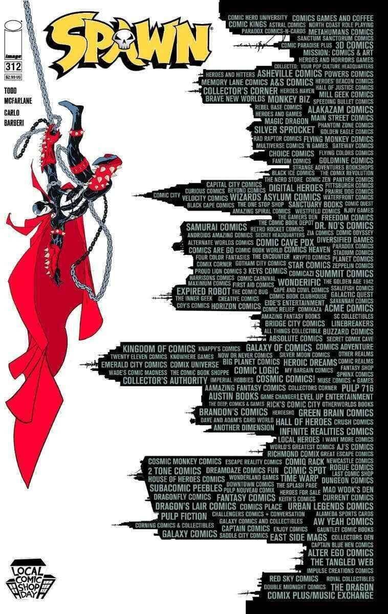 SPAWN #312 LOCAL SHOP DAY VARIANT